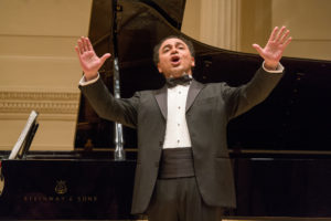 Jose Adan Perez (baritone) at the New York Music Foundation 10th Anniversary Gala at the Carnegie Hall (Photograph: © 2019 Richard Termine. Photo Credit - Richard Termine)